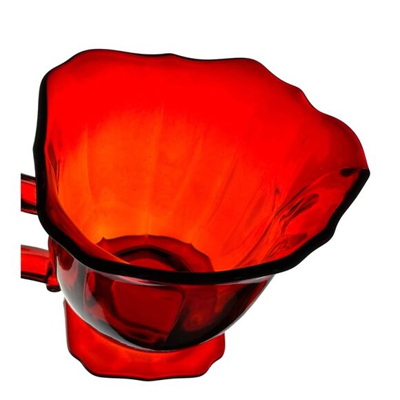 Imperial Hazen 760 Ruby Red 1930's Open Sugar and Creamer Set-Mint Condition - Picture 9 of 9